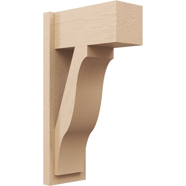 Ekena Millwork 7 1/2-in W x 14-in D x 26-in H Funston Block Rough Cedar Woodgrain TimberThane Outlooker, Primed Tan OUTUR075X14X26FST44RCPR - main